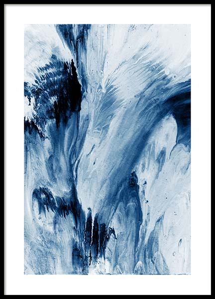 Abstract Blue Poster