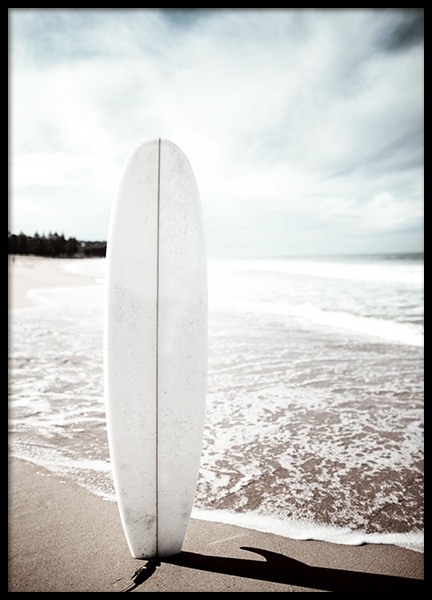 Surfboard on the Beach Poster in the group Prints / Nature at Desenio AB (10675)