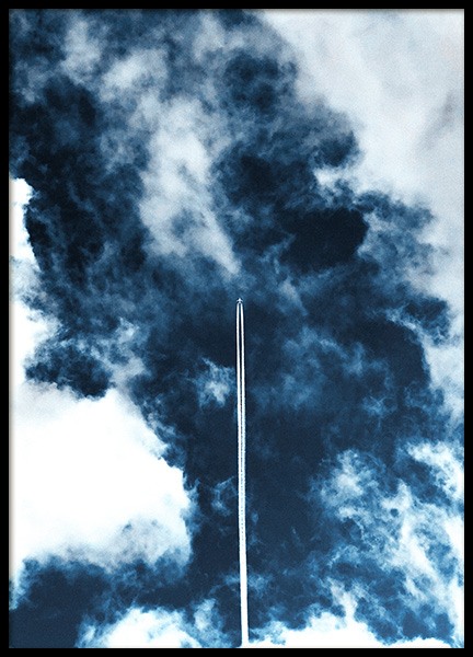 Airplane in Sky Poster in the group Prints / Nature at Desenio AB (11822)