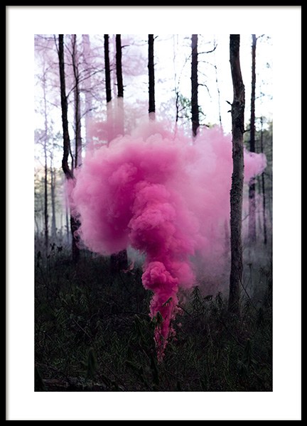 Pink Forest Poster