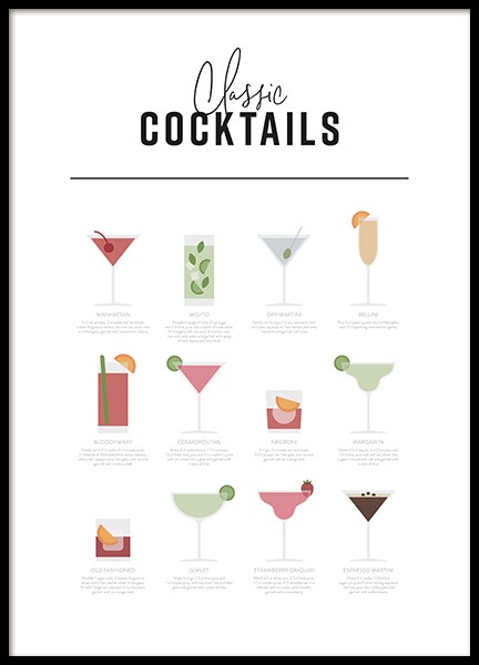 Classic Cocktail Guide (30x40)