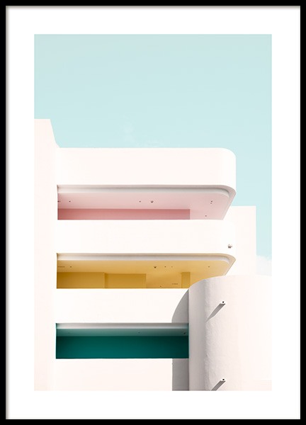 Color Balconies Poster