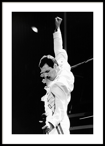 Freddie Mercury Poster in the group Prints / Iconic photos at Desenio AB (13580)