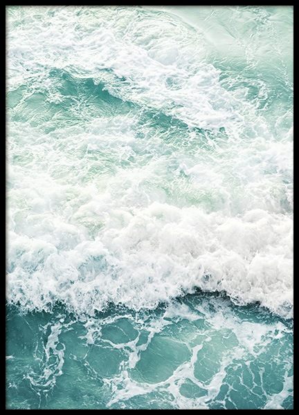 Foamy Ocean Poster