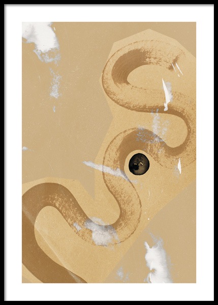 Umber Abstraction No1 Poster in the group Prints / Art prints at Desenio AB (14891)
