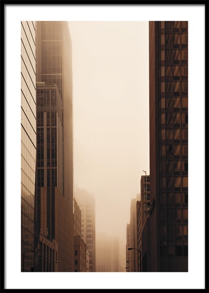 Brown Skyscrapers Poster in the group Prints / Photographs at Desenio AB (14903)