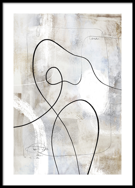 Abstract Paint Figure No2 Poster - Abstract painting - desenio.co.uk