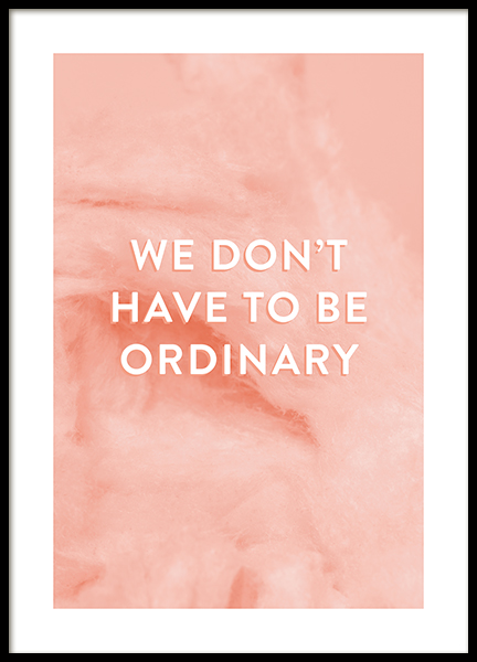 Not Ordinary Poster