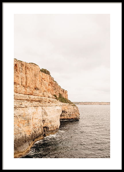 Mallorca Cliff Poster