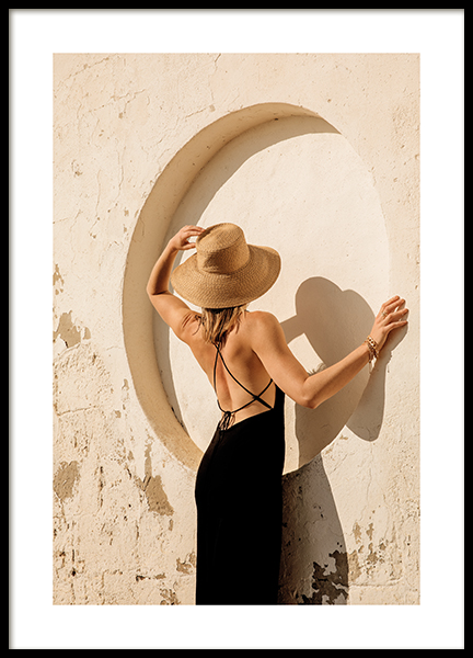 Woman In Circle Poster