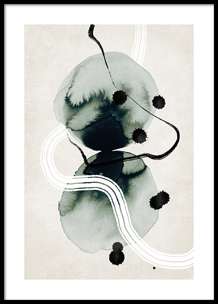 Ink Formations No1 Poster