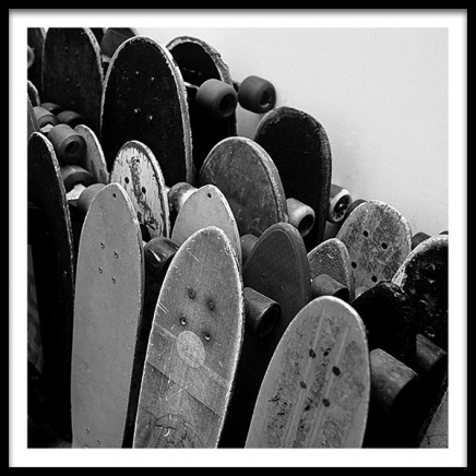 Rows Of Skateboards Poster in the group Prints / Kids wall art at Desenio AB (2067)