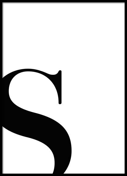 Letter S Poster