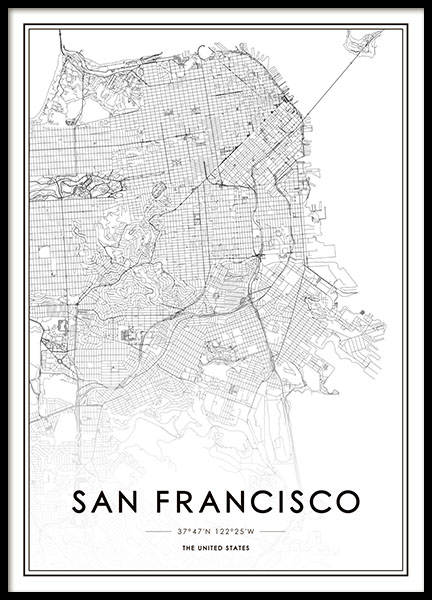 San Francisco Map Poster San Francisco Map Poster