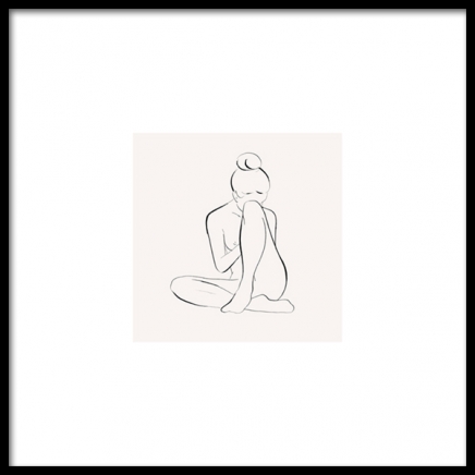 Bare Skin Illustration Poster in the group Prints / Art prints at Desenio AB (8914)
