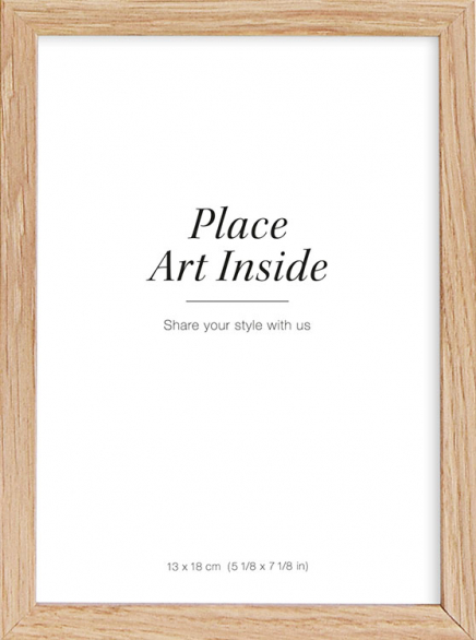  - Wooden oak frame for prints in 13x18