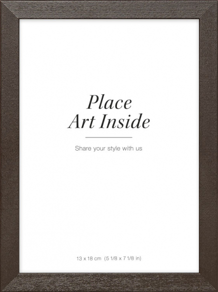 Picture frame in dark wood, 13x18