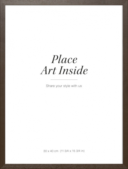Picture frame in dark wood, 30x40