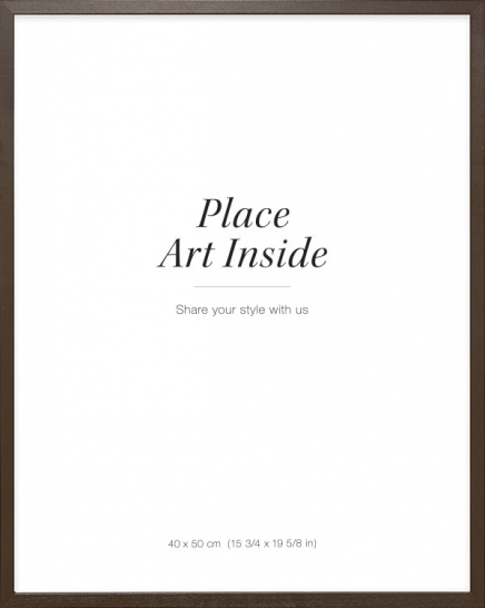 Picture frame in dark wood, 40x50