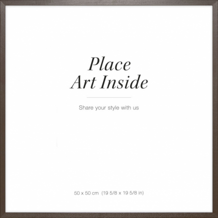 Picture frame in dark wood, 50x50