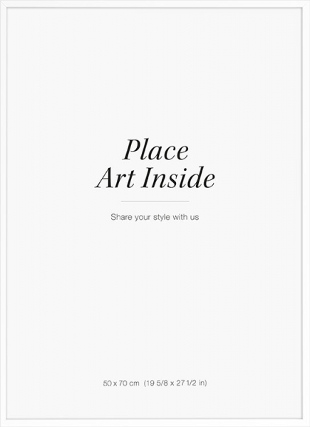 White picture frame, 50x70