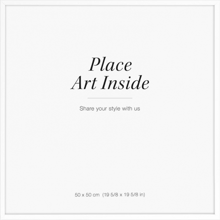 White picture frame, 50x50