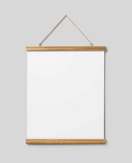 Poster hanger oak 41 cm, magnet fastener in the group Accessories / Poster hanger at Desenio AB (PHE41)