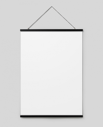  - Black poster hanger with magnet fastening, 71 cm