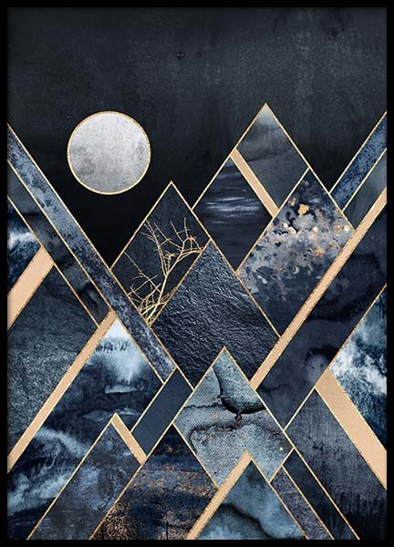 Stormy Mountains Poster in the group Prints / Art prints at Desenio AB (pre0020)