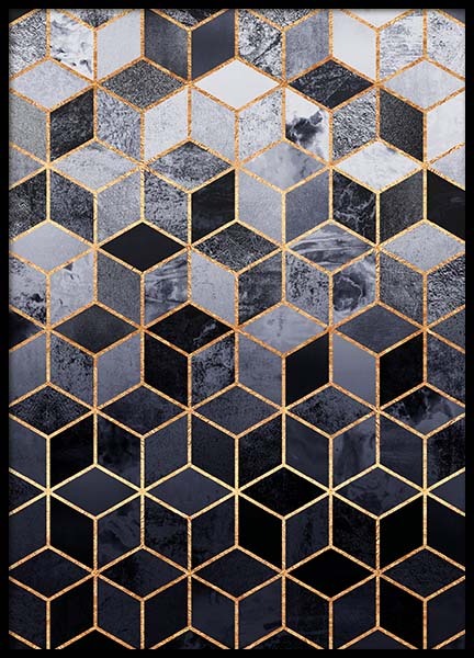 Daydream Cubes Poster in the group Prints / Art prints at Desenio AB (pre0021)