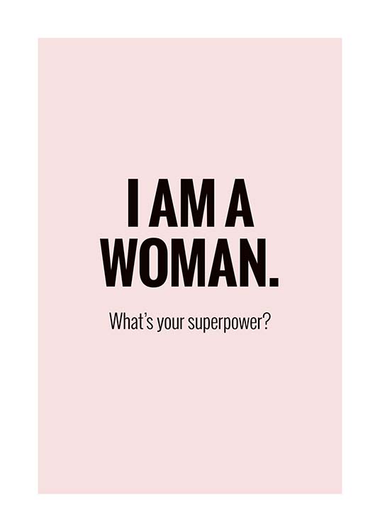 I'm a Woman Poster / Text posters at Desenio AB (10029)