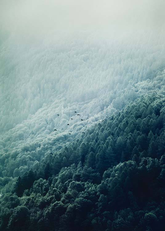 Foggy Mountainside Poster / Nature prints at Desenio AB (10089)