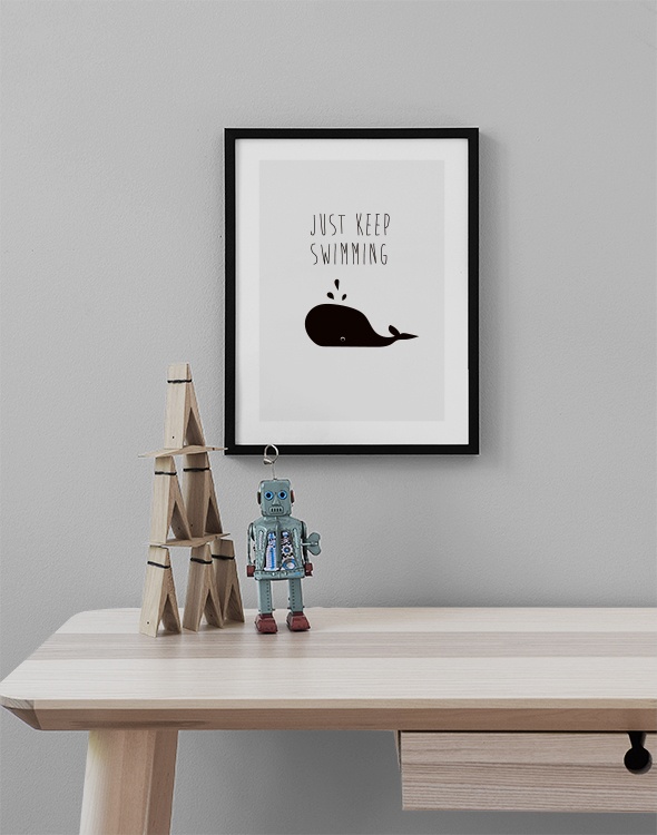 Just Keep Swimming Poster