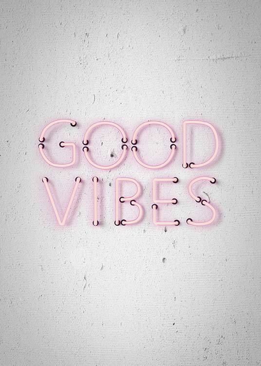 Good Vibes Poster Good vibes Desenio.co.uk