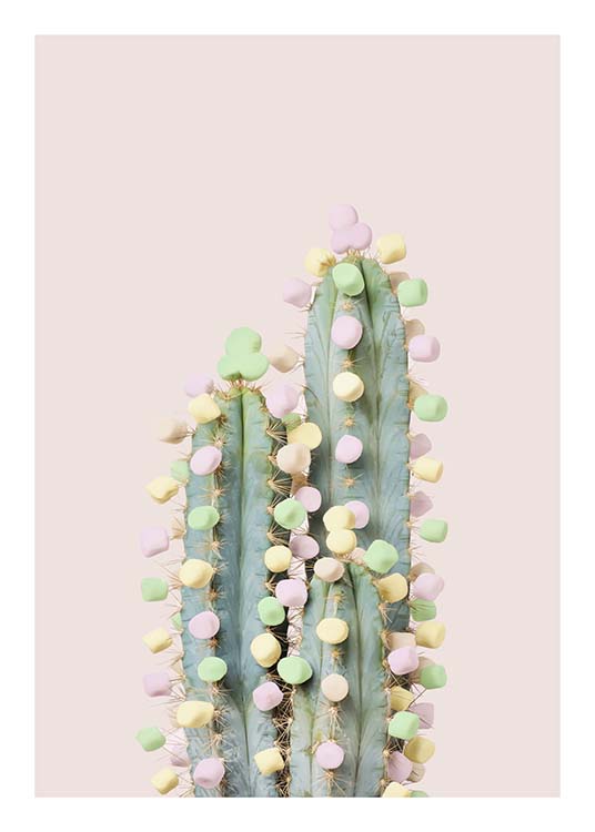 Candy Cactus Poster / Kids wall art at Desenio AB (10340)