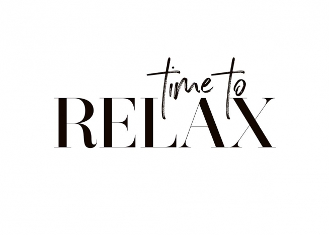 Time To Relax Poster / Text posters at Desenio AB (10368)