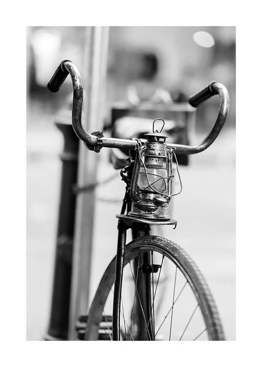 Old Bike Poster / Black & white at Desenio AB (10549)