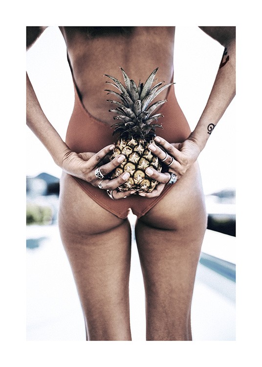 Pineapple Girl Poster / Photographs at Desenio AB (10662)