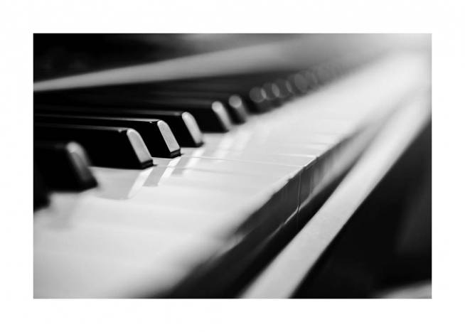 Piano Poster / Black & white at Desenio AB (10721)