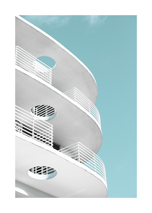 Art Deco Ocean Drive Poster / Architecture at Desenio AB (10766)