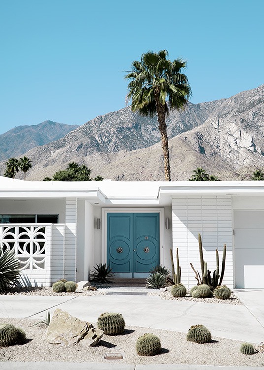 Blue Door Palm Springs Poster / Architecture at Desenio AB (10794)