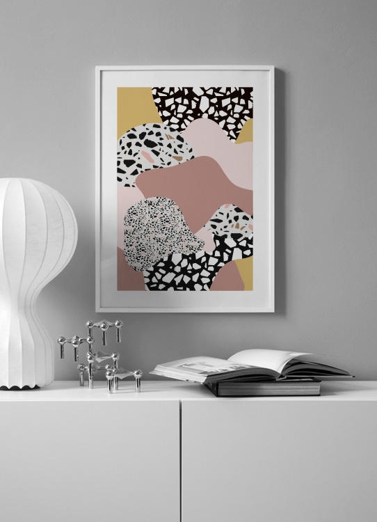 Terrazzo Collage No2 Poster