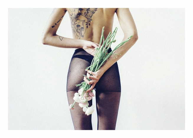 Flowers and Tights Poster / Photographs at Desenio AB (11195)