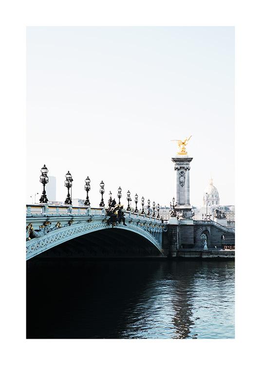  - Beautiful photo of the neo-baroque Pont Alexandre III in Paris.