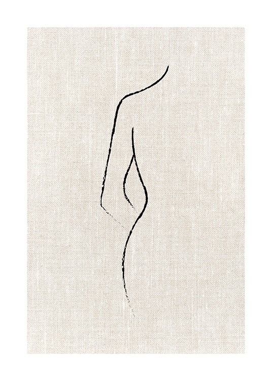 Texture Line Curve Poster / Art prints at Desenio AB (11430)
