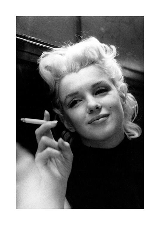 Marilyn Monroe Smoking Poster