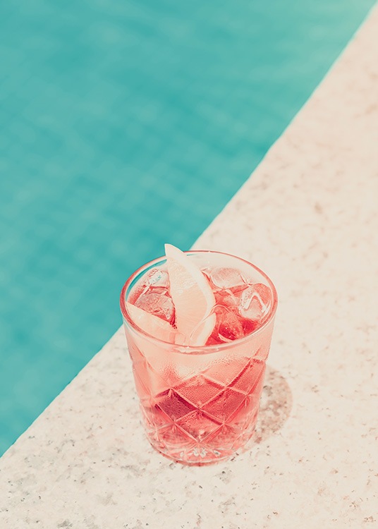 Negroni by the Pool Poster