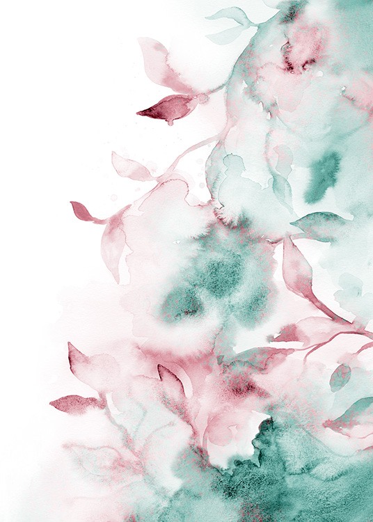 Watercolor Flower Wall Poster / Art prints at Desenio AB (12327)