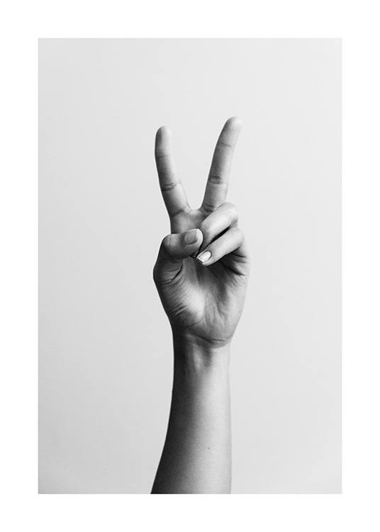 Peace Sign Poster / Photographs at Desenio AB (12334)