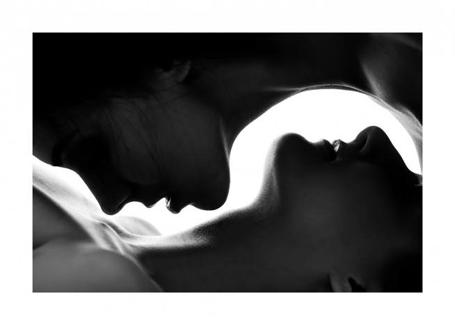 Kiss On The Neck Poster / Black & white at Desenio AB (12487)